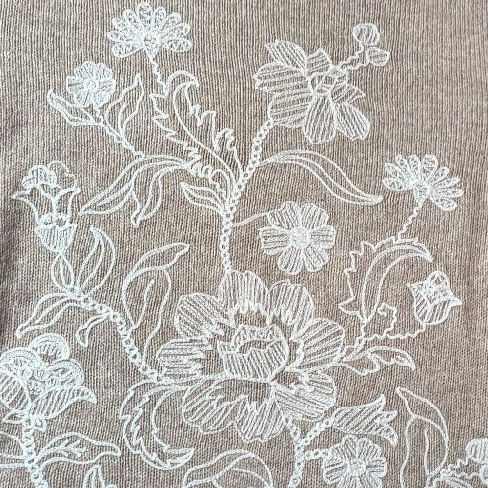 Loft Light Biege Winter Sweater  size Small Cotton Blend